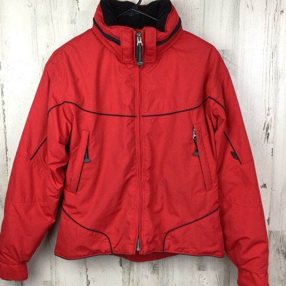 Vintage Obermeyer Womens Thermolite Active Ski Winter Coat Jacket Red Sz 8 - Picture 1 of 10